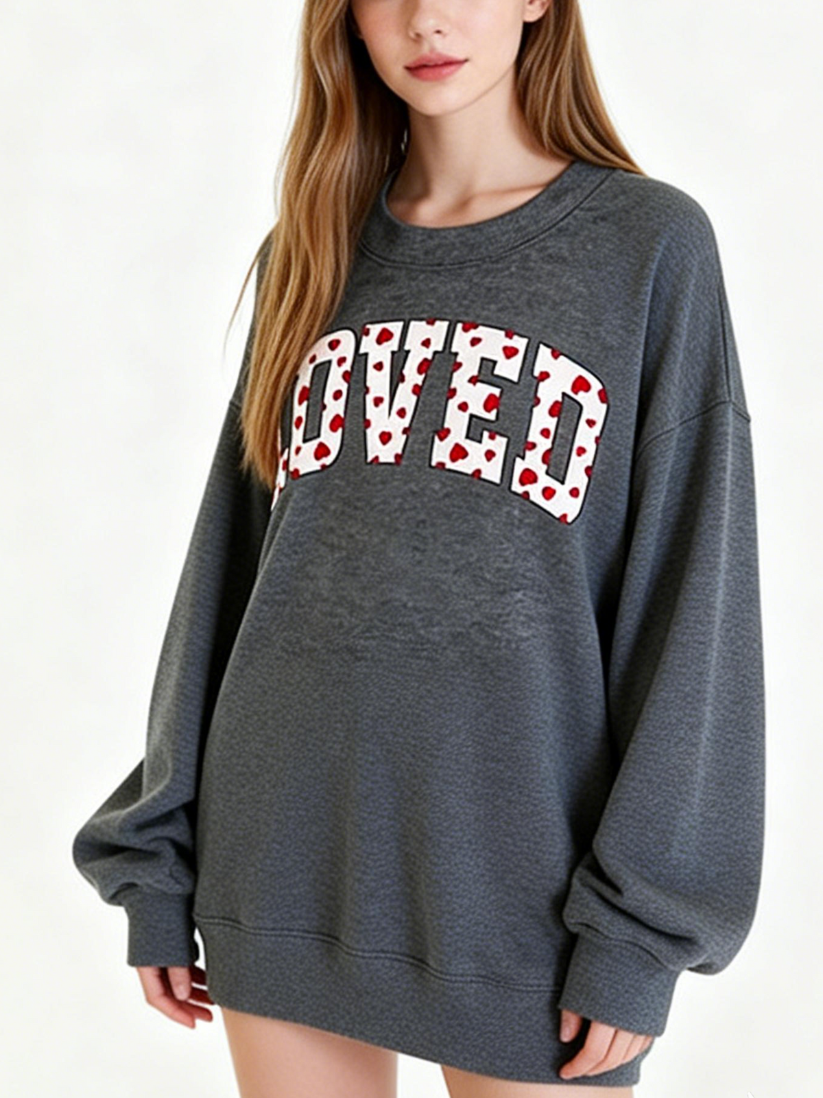 Women's Valentine?¡¥s Loved Graphic Sweatshirt