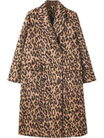 Women's Leopard Print Peacoat