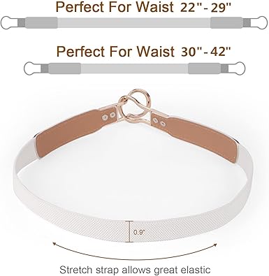 Women’s Skinny Dress Belts: Elastic Retro Waist Belts for Versatile Styling
