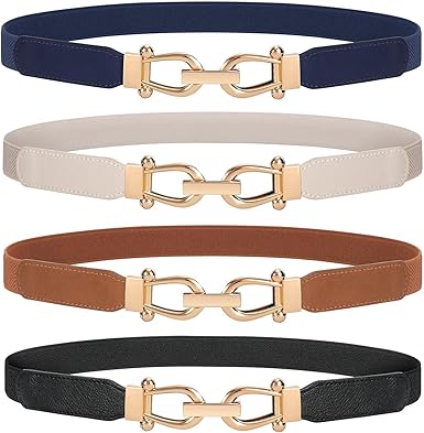 Women’s Skinny Dress Belts: Elastic Retro Waist Belts for Versatile Styling