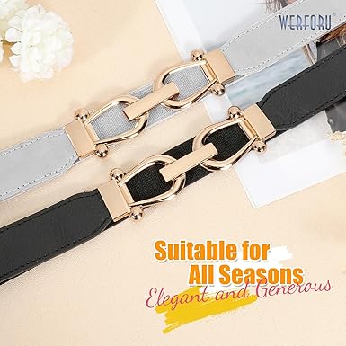 Women’s Skinny Dress Belts: Elastic Retro Waist Belts for Versatile Styling