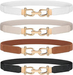 Women’s Skinny Dress Belts: Elastic Retro Waist Belts for Versatile Styling