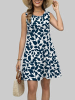 Women's Floral Printed Sleeveless Dress
