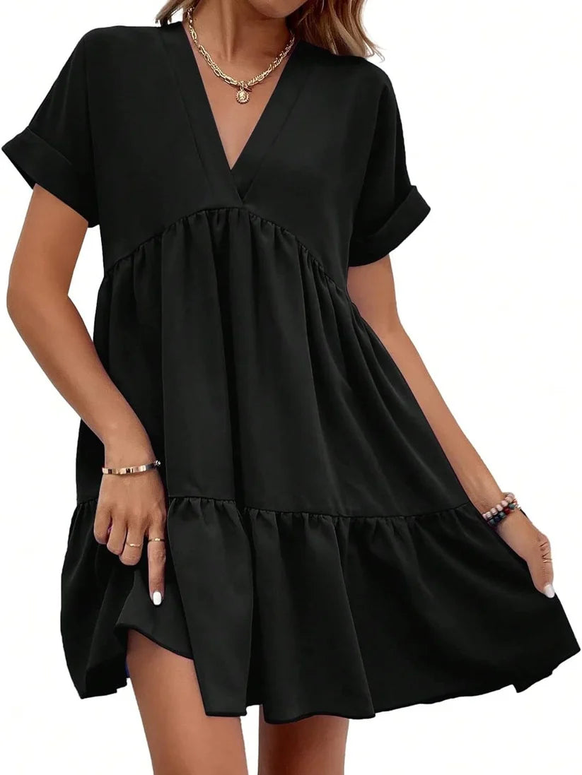 Women's Summer Casual Loose Fit Babydoll Dress