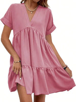 Women's Summer Casual Loose Fit Babydoll Dress