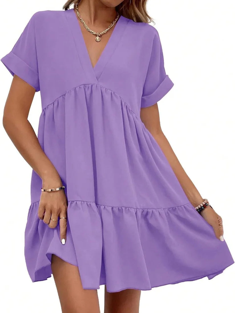 Women's Summer Casual Loose Fit Babydoll Dress