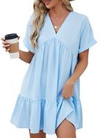 Women's Summer Casual Loose Fit Babydoll Dress