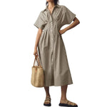 Women’s Summer Striped Shirt Dress