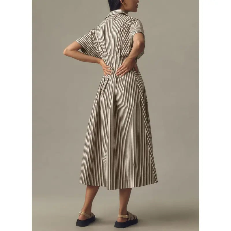 Women’s Summer Striped Shirt Dress