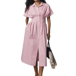Women’s Summer Striped Shirt Dress