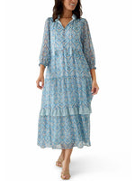 Women's Casual Boho Breeze Drawstring Maxi Dress