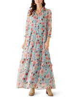 Women's Casual Boho Breeze Drawstring Maxi Dress