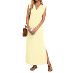 Summer Dresses for Women 2026 Wrink Free Beach Vacation Dress Sundresses Ladies Tropical Pockets Maxi Dress
