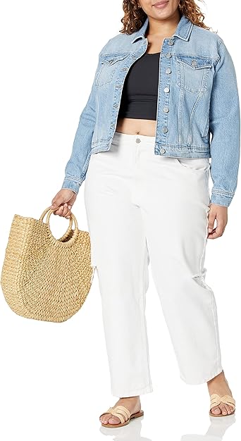 The DropJai Cropped Denim Chic Jacket