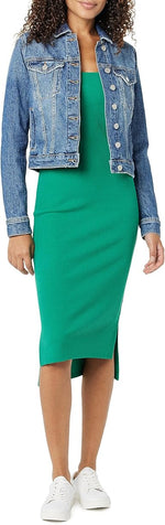 The DropJai Cropped Denim Chic Jacket