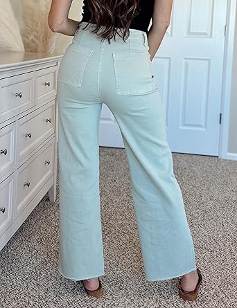 Supgoreou Women's Wide Leg Jeans: High Waisted Trendy Flare for Effortless Chic
