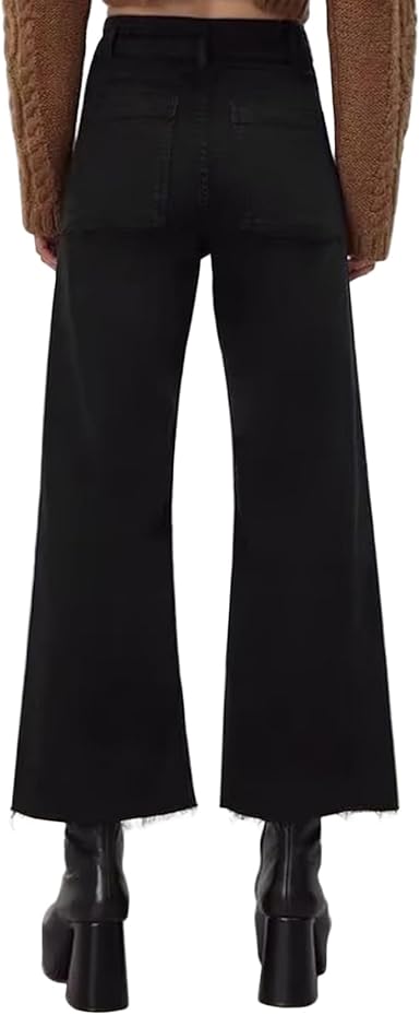 Supgoreou Women's Wide Leg Jeans: High Waisted Trendy Flare for Effortless Chic