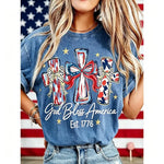 Vintage USA 250th Anniversary God Bless America Washed Tee