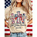 Vintage USA 250th Anniversary God Bless America Washed Tee