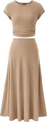 Women's 2026 Summer&Spring Two Piece Skirt Set