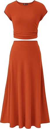 Women's 2026 Summer&Spring Two Piece Skirt Set