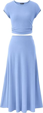 Women's 2026 Summer&Spring Two Piece Skirt Set