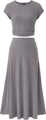 Women's 2026 Summer&Spring Two Piece Skirt Set