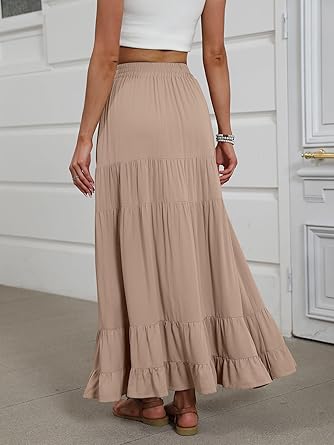Women's Mock-Neck Matching Set: Effortless Wrinkle-Free Knit Midi Skirt Outfit