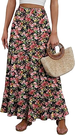 Women's Mock-Neck Matching Set: Effortless Wrinkle-Free Knit Midi Skirt Outfit
