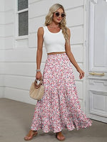 Women's Mock-Neck Matching Set: Effortless Wrinkle-Free Knit Midi Skirt Outfit