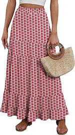 Women's Mock-Neck Matching Set: Effortless Wrinkle-Free Knit Midi Skirt Outfit