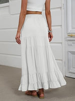 Women's Mock-Neck Matching Set: Effortless Wrinkle-Free Knit Midi Skirt Outfit