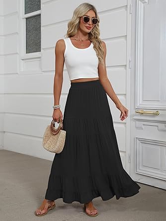 Women's Mock-Neck Matching Set: Effortless Wrinkle-Free Knit Midi Skirt Outfit