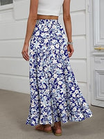 Women's Mock-Neck Matching Set: Effortless Wrinkle-Free Knit Midi Skirt Outfit