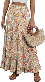 Women's Mock-Neck Matching Set: Effortless Wrinkle-Free Knit Midi Skirt Outfit