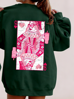 Women's Queen of Hearts Valentine's Day Sweatshirt