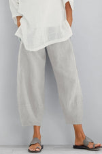 Women's Solid Color with Pockets Casual Loose Pants