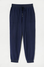 Solid Color with Pockets Sashes Sporty Pants