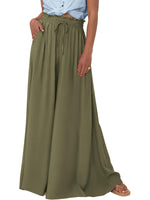 Women's Soft Floral Print Wide Leg Pants