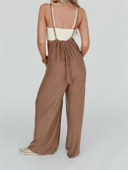 GATHERED JUMPSUIT