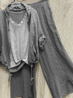 Solid Color Zipper Hooded Long Sleeves Two Piece Suit