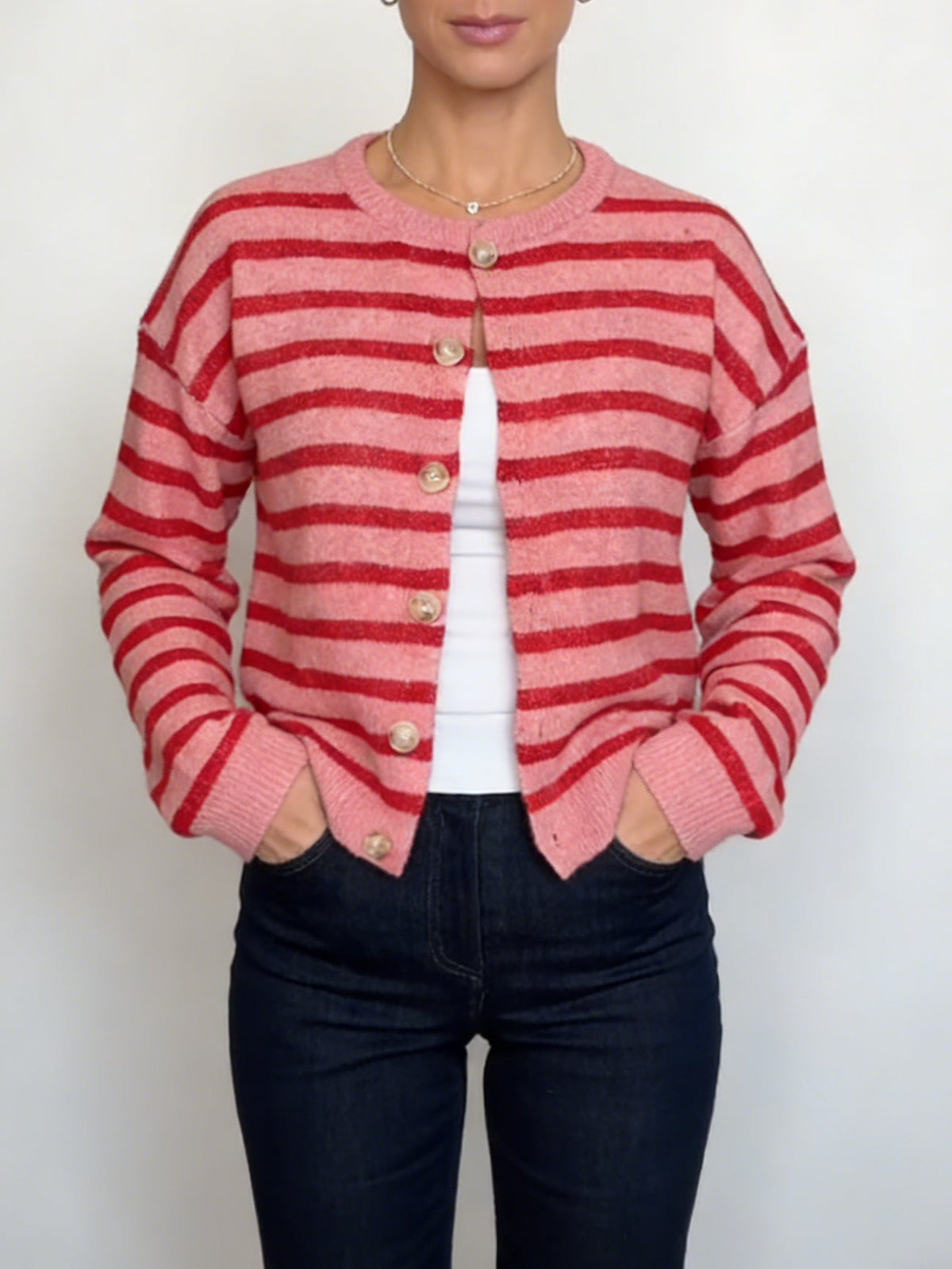 Women's Striped Cardigan