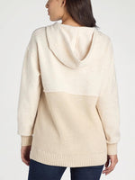 Women's Casual Mix Media Hoodie