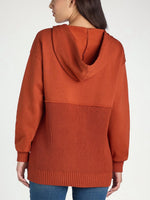 Women's Casual Mix Media Hoodie