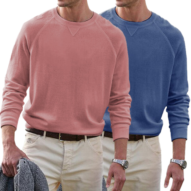 Men's Cotton Casual Crew Neck Tops