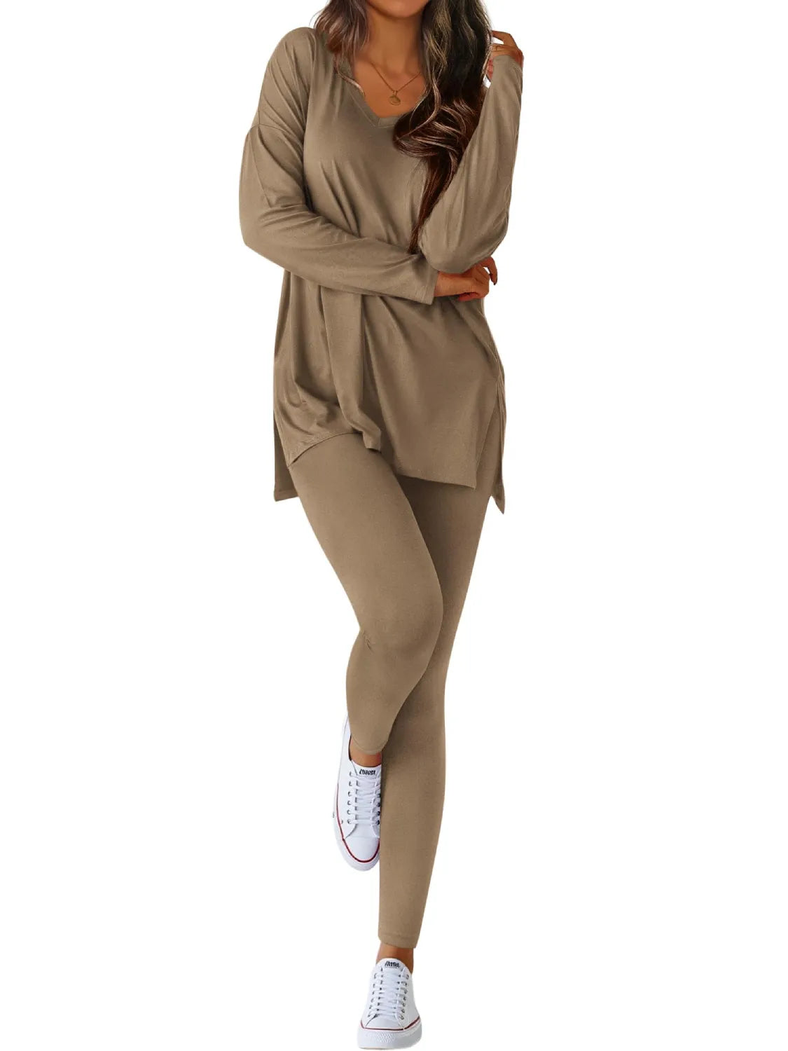 Women's Casual V-neck Oversized Matching Set