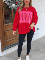 Women's Valentine's XOXO Oversized Sweatshirt