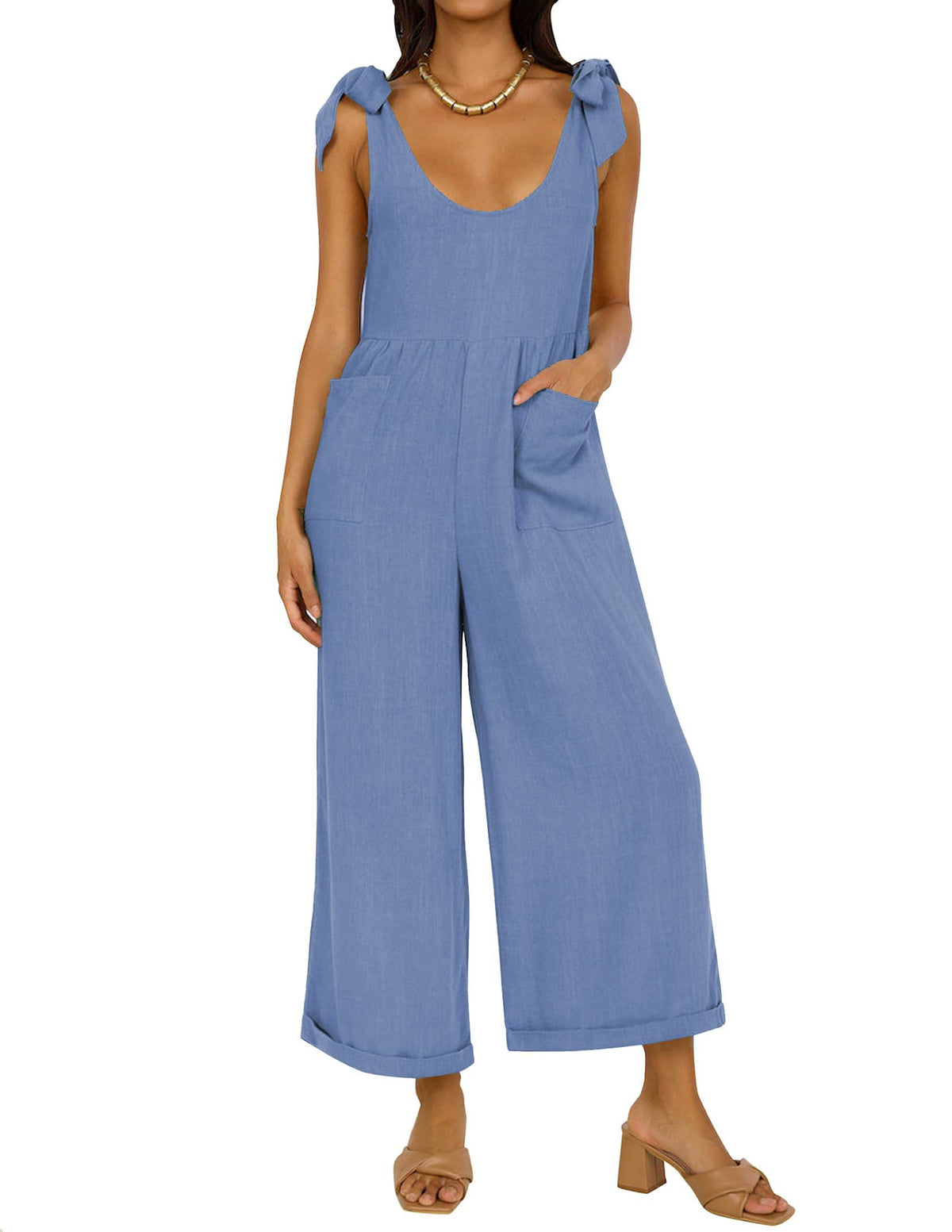Women's Wide LegJumpsuits with Pockets