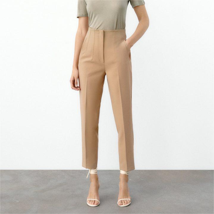 Multi-line Temperament High Waist Trousers