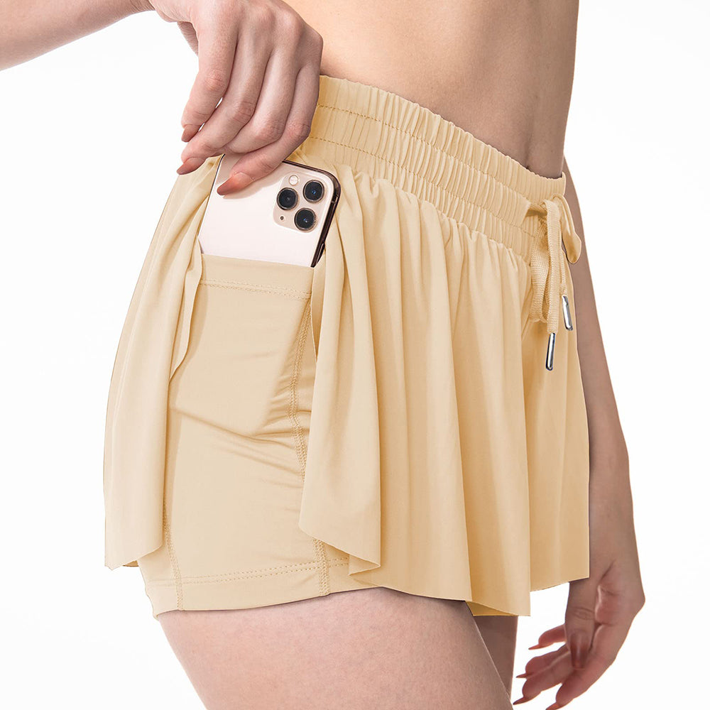 2 in 1 Tennis Shorts Large Size